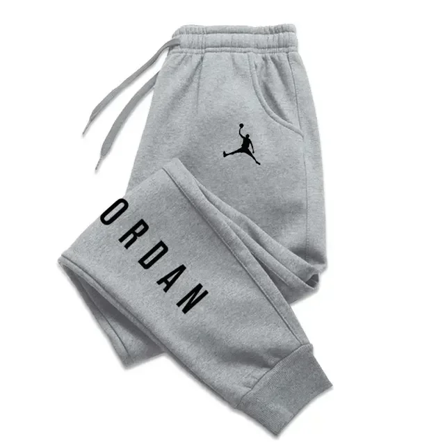 New style printed sport pants suitable for both men and women, luxurious long-distance running pants, casual fitness pants