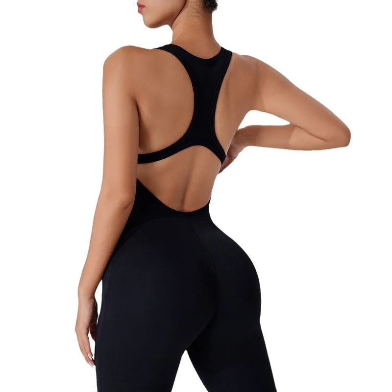 Woman Sportswear Yoga Set Women's Sports Jumpsuits Pro Gym Clothes Padding Fitness Overalls Gym Sets Woman Activewear Black Red