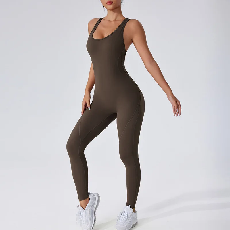 Woman Sportswear Yoga Set Women's Sports Jumpsuits Pro Gym Clothes Padding Fitness Overalls Gym Sets Woman Activewear Black Red